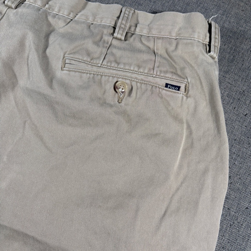 Polo Ralph Lauren Chino Shorts Mens 42 Tan Classic Fit 9 Inch Cotton Twill